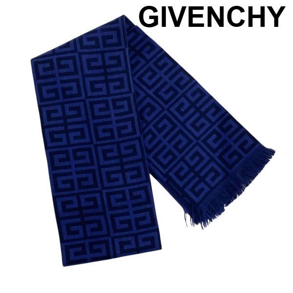 ○ ジバンシー GIVENCHY マフラー ストール 4Gロゴ バイカラー