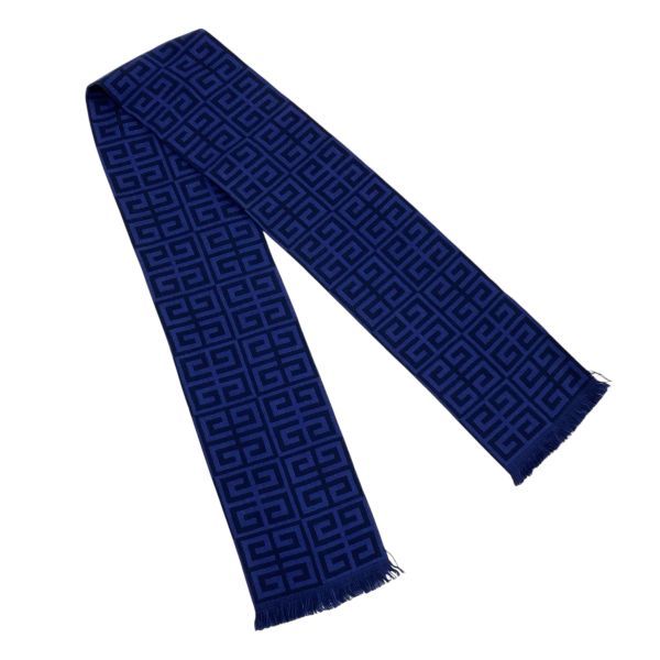 ○ ジバンシー GIVENCHY マフラー ストール 4Gロゴ バイカラー