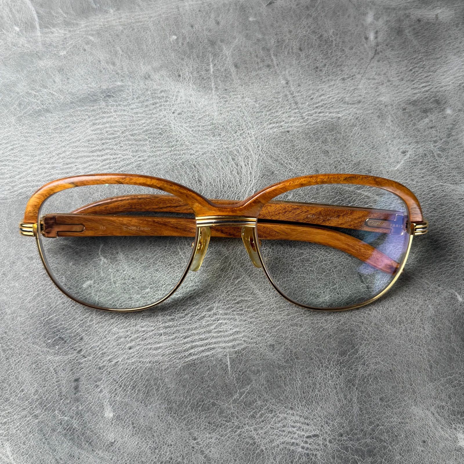極美品】Cartier ヴィンテージアイウェア ウッドフレーム - メルカリ