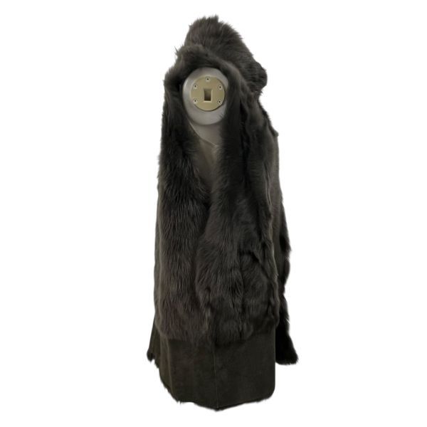 □ 未使用 カールドノヒュー KARL DONOGHUE アウター ムートン ジレ