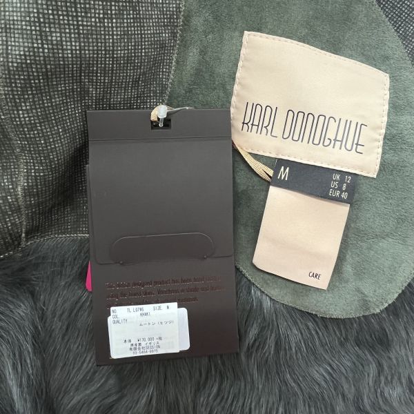 □ 未使用 カールドノヒュー KARL DONOGHUE アウター ムートン ジレ