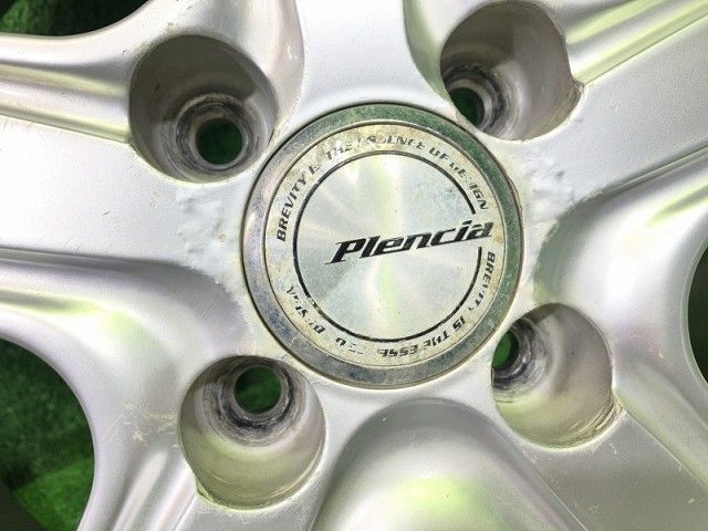 プレンシア ｳﾞｨｯﾂ ｷｭｰﾌﾞ ホイール アルミ シルバー 15インチ 5.5J 4穴 