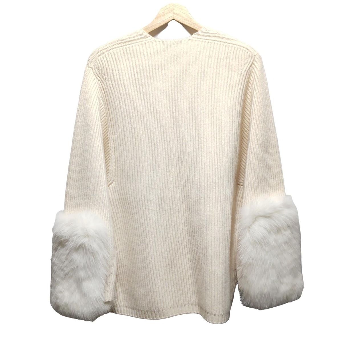 美品♡【Drawer】フリルカーディガン ニット カシミヤ100% 白 ホワイト 美品♡Drawer カシミア100%フリルカーディガン Drawer 五分袖