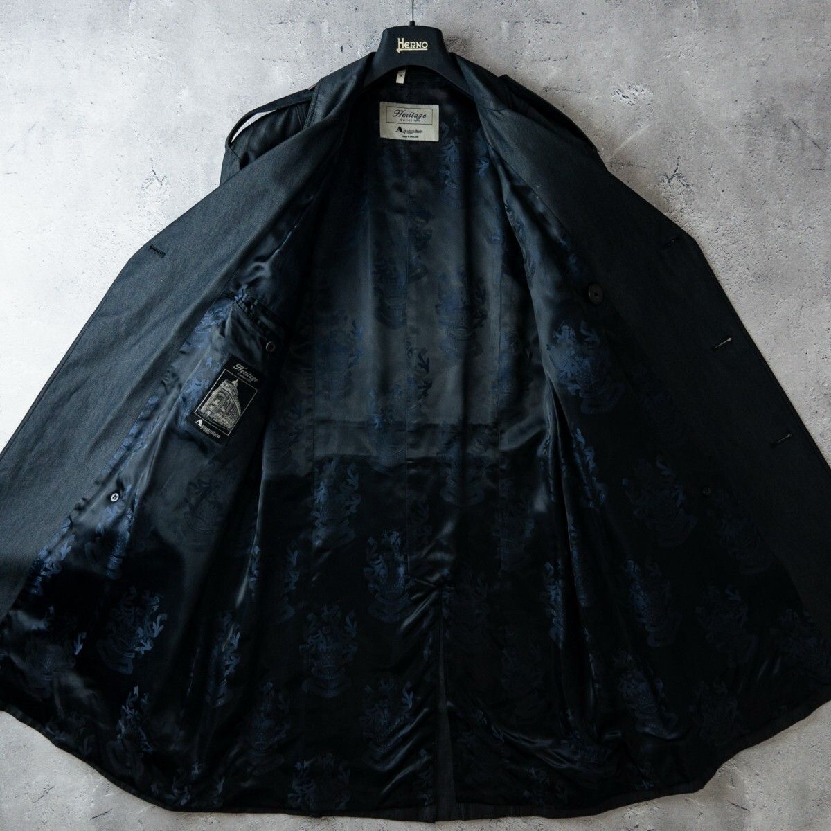 最高級 英国製 一枚袖 Aquascutum アクアスキュータム ヘリテージ 