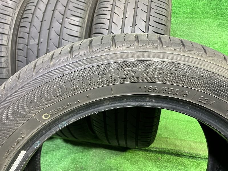 TOYO サマー トーヨー ナノエナジー3+ 185/55R15 4本 5ミリ 2023年