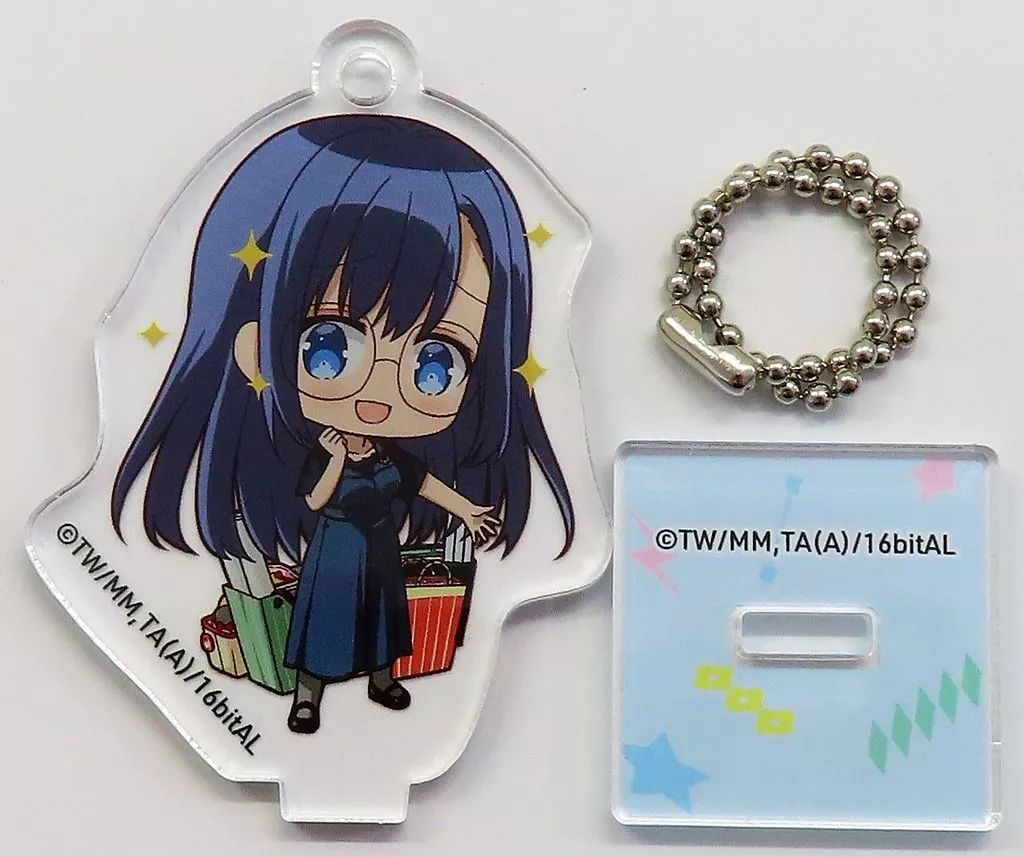 （最終値下げ）euja先生　水辺の夜　グッズ 青の祓魔師 島根啓明結社篇 スタンド付クリアキーチェーン｜プライズ