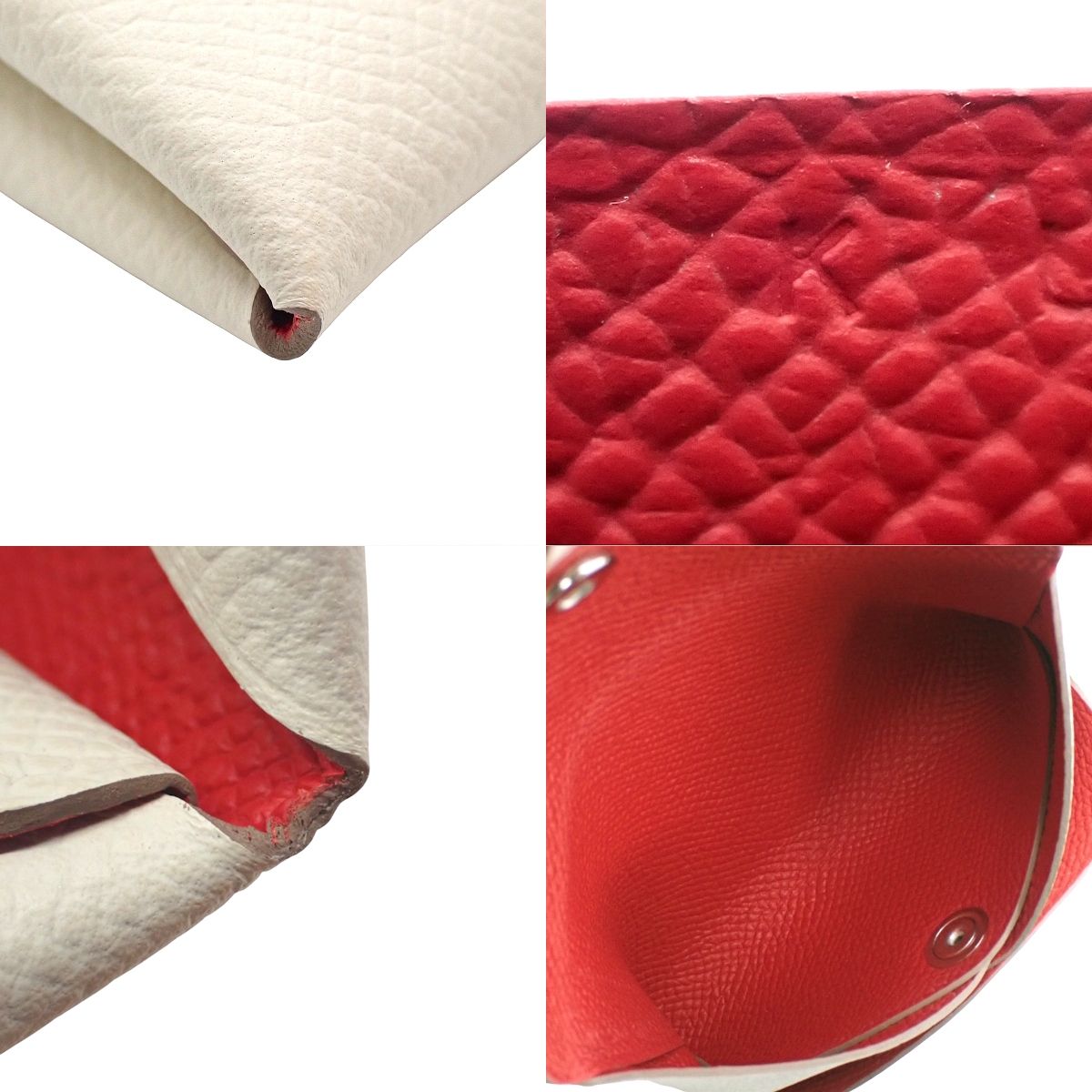 HERMES(エルメス) カルヴィ デュオ ヴェルソ K刻印 クレ/ルージュラ