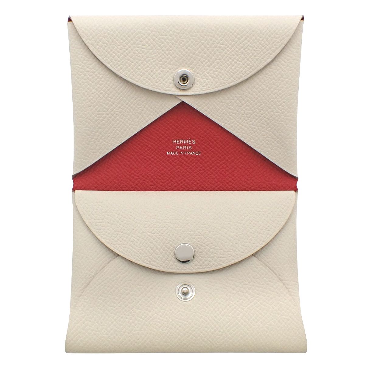 HERMES(エルメス) カルヴィ デュオ ヴェルソ K刻印 クレ/ルージュラ