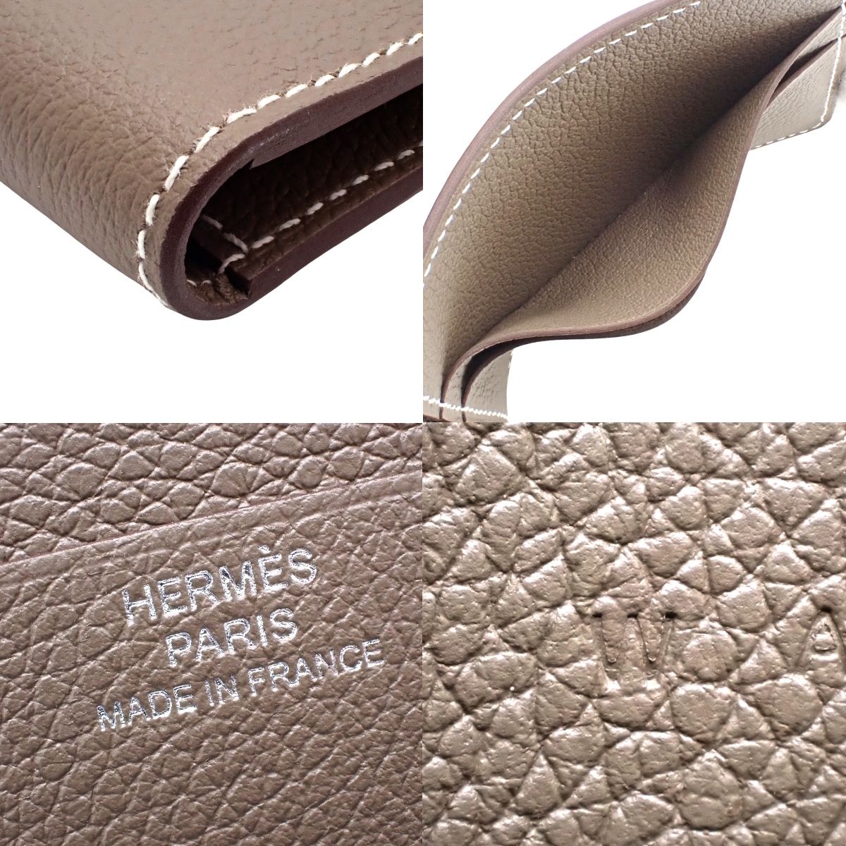 HERMES(エルメス) Hセリエ カードケース エトゥープ/エトープ