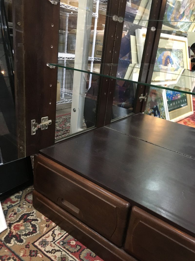 ☆美品！ 高級ミラーガラスキャビネット 4段タナ 180 X 80 cm ☆美品