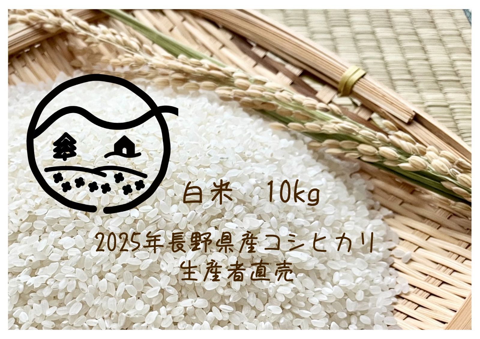 長野県産コシヒカリ・白米10kg(2025年収穫) 【公式通販】