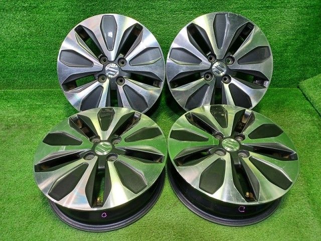 スズキ SUZUKI 純正 ソリオ MA15S ホイール アルミ ガンメタポリッシュ 