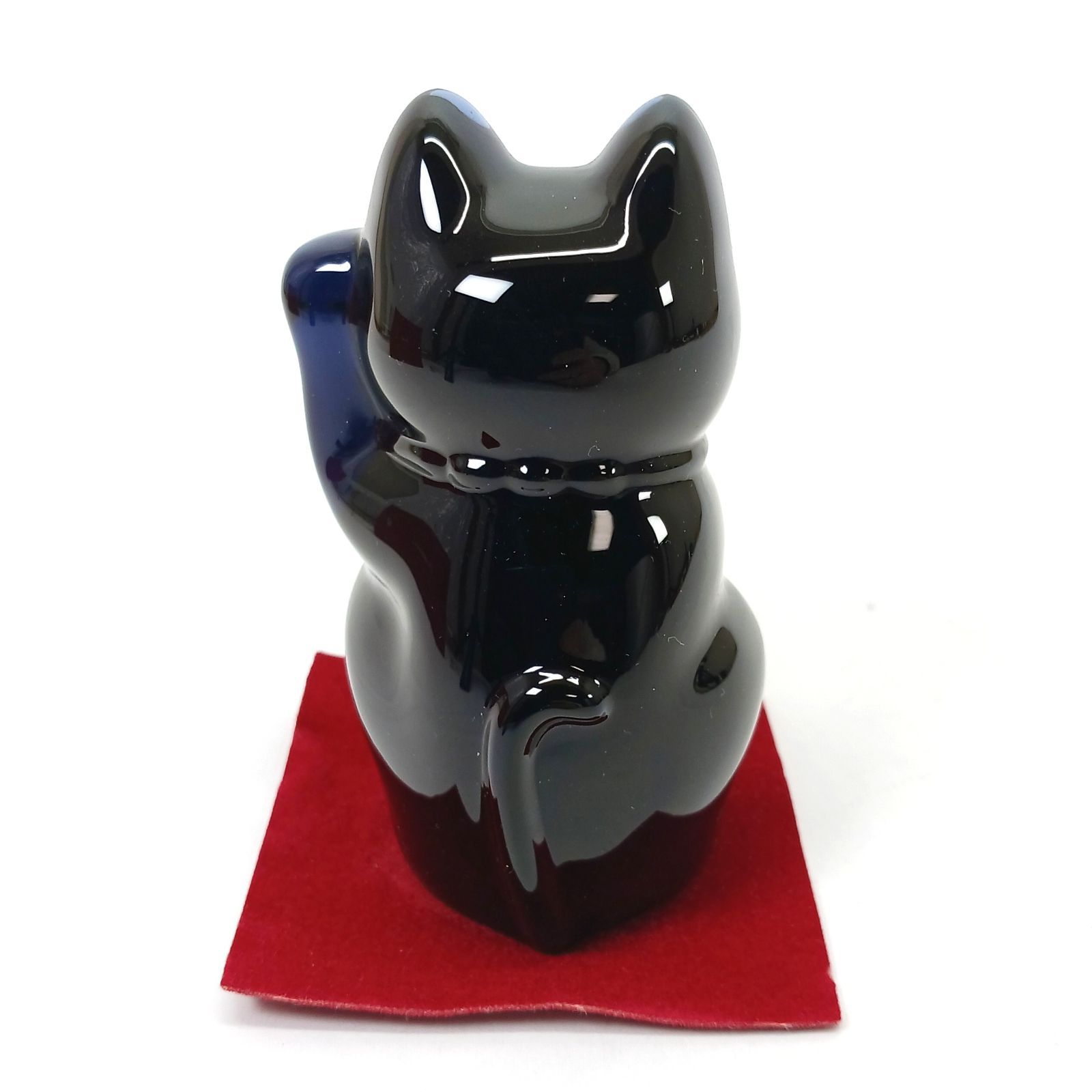 Baccarat バカラ 招き猫 フィギュリン ラッキーキャット ミッドナイト