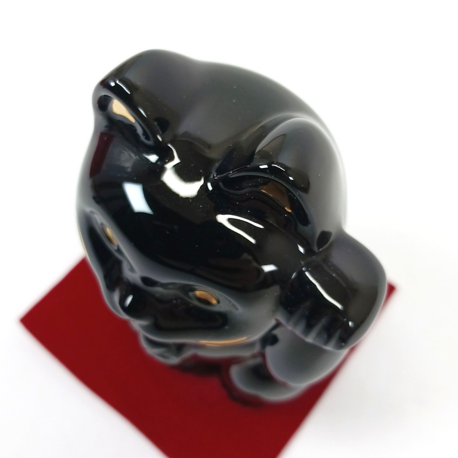 Baccarat バカラ 招き猫 フィギュリン ラッキーキャット ミッドナイト