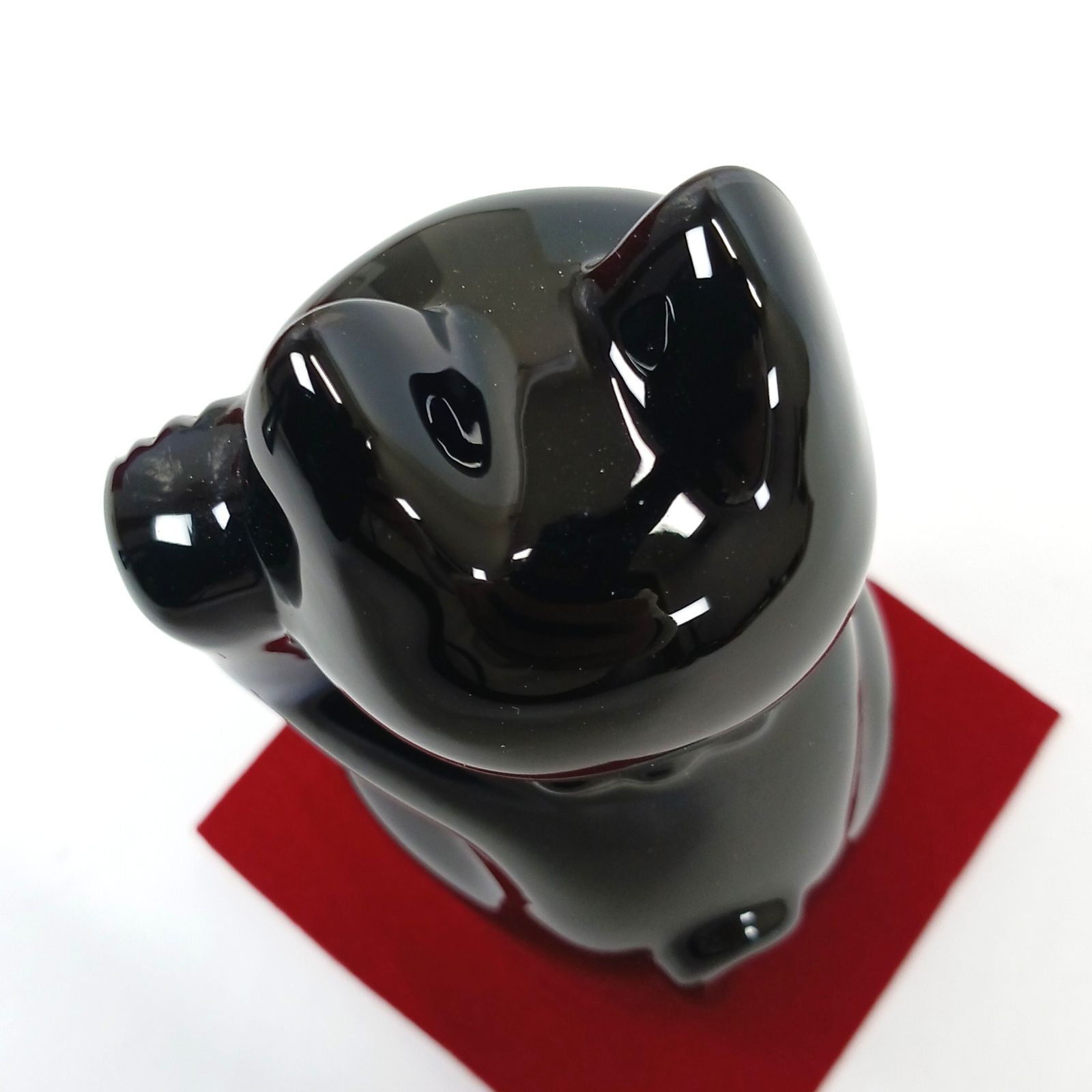 Baccarat バカラ 招き猫 フィギュリン ラッキーキャット ミッドナイト