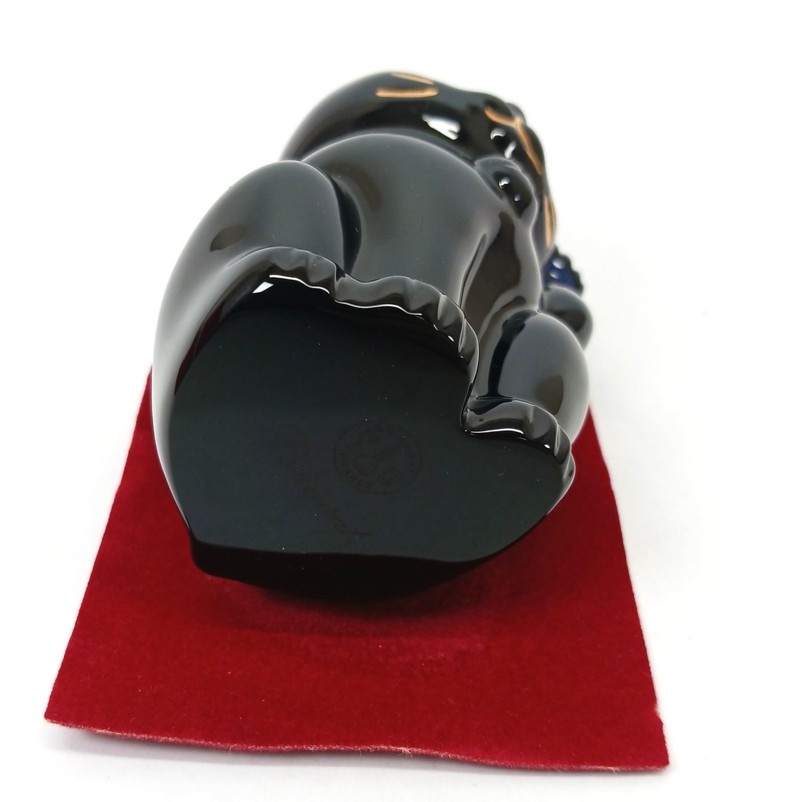 Baccarat バカラ 招き猫 フィギュリン ラッキーキャット ミッドナイト