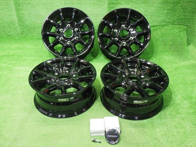 ロードマックスKG25 ﾊｲｴｰｽ ホイール アルミ ブラック 15インチ 6J 6穴