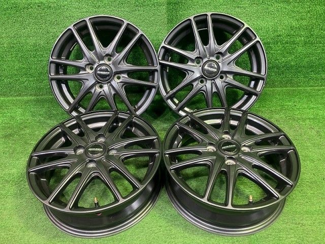 ヴァーレン 軽自動車 ホイール アルミ ガンメタ 14インチ 4.5J 4穴 4本 
