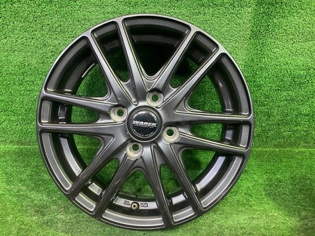ヴァーレン 軽自動車 ホイール アルミ ガンメタ 14インチ 4.5J 4穴 4本 