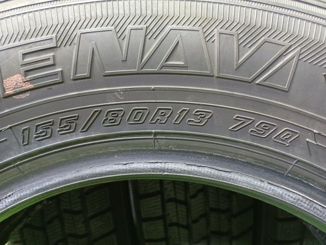 GOODYEAR スタッドレス グッドイヤー アイスナビ7 155/80R13 4本 6ミリ