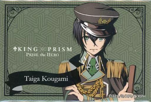 中古】バッジ・ピンズ(キャラクター) 香賀美タイガ スクエア型缶バッジ