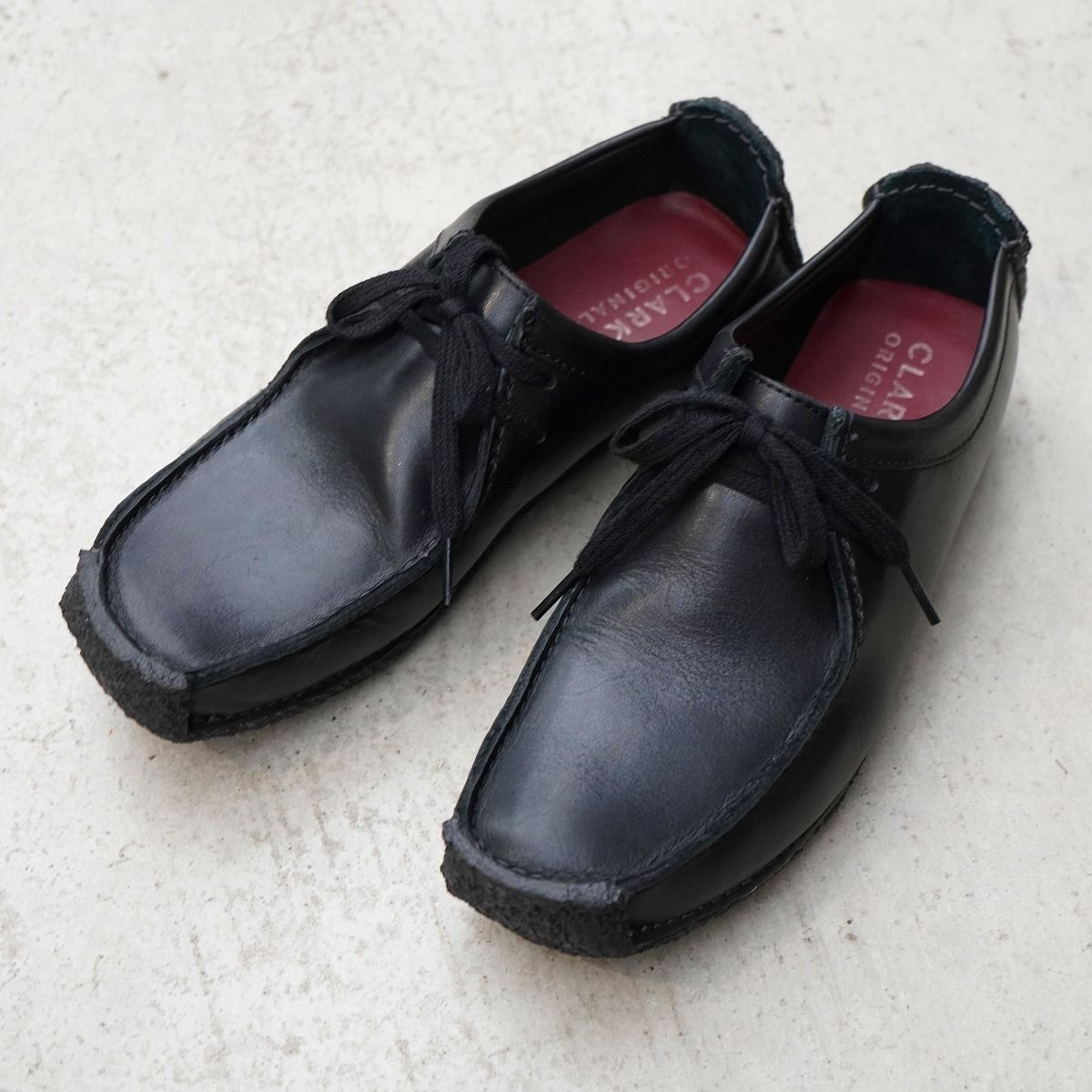 美品 Clarks クラークス Natalie ワラビーブーツ 黒 UK8 Clarks（クラークス） ナタリー Clarks Natalie 日本正規品 メンズ