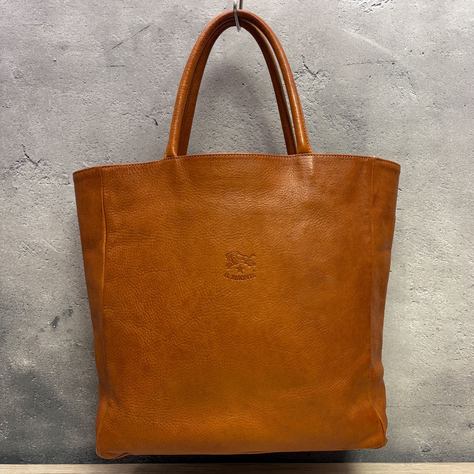 ✨IL BISONTE イルビゾンテ レザートートバッグ ライトブラウン 経年 