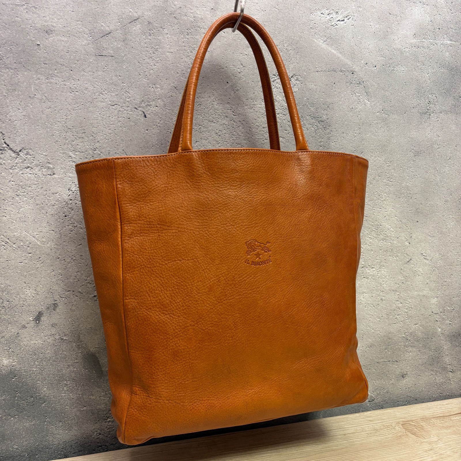 ✨IL BISONTE イルビゾンテ レザートートバッグ ライトブラウン 経年 