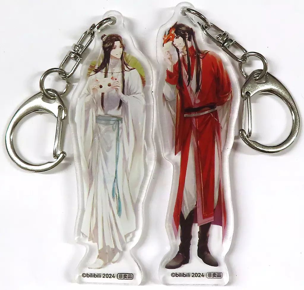 中古】キーホルダー 謝憐＆三郎 アクリルキーホルダー2個セット 「天官