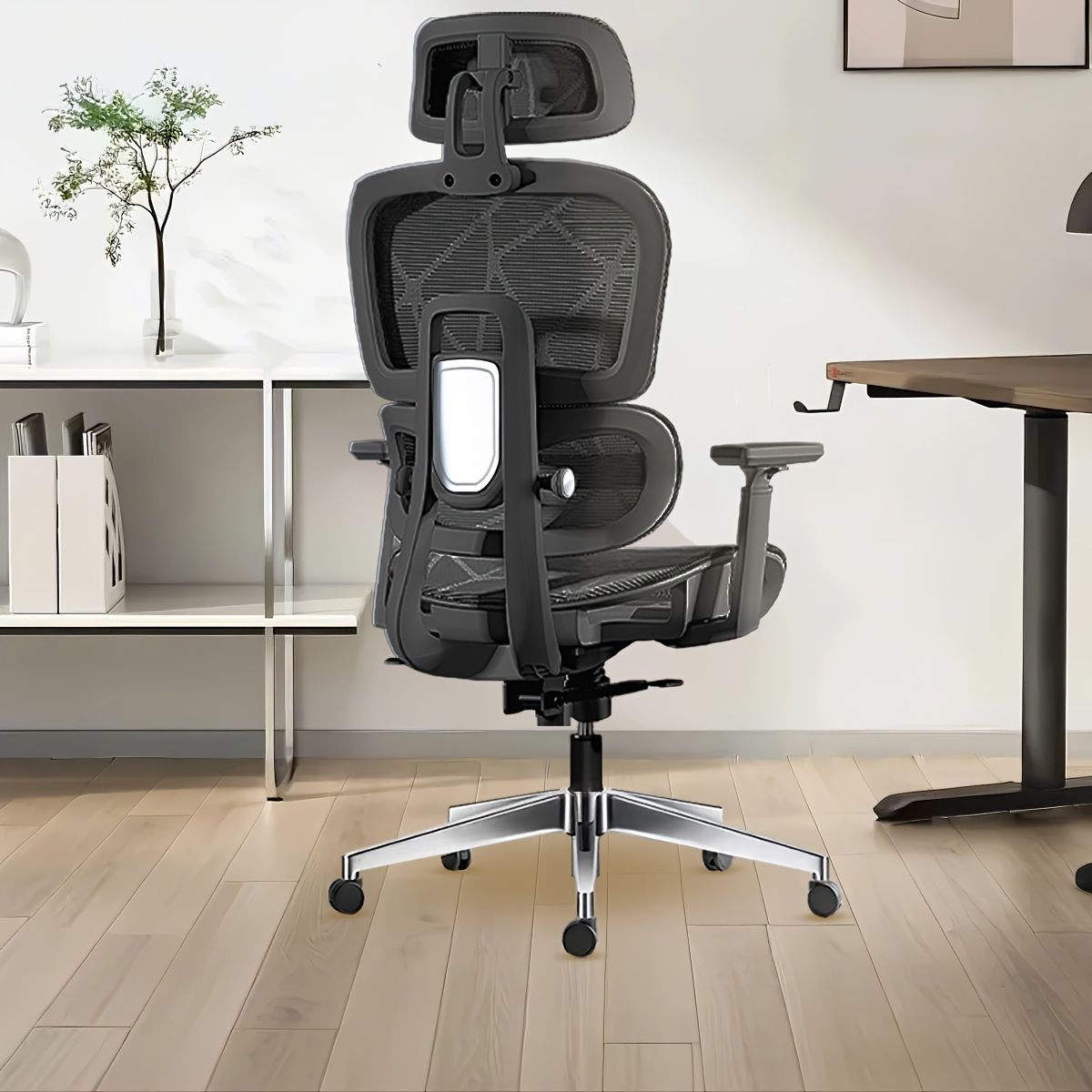 人間工学】ハイバック メッシュ オフィスチェア 高さ調節&腰サポート