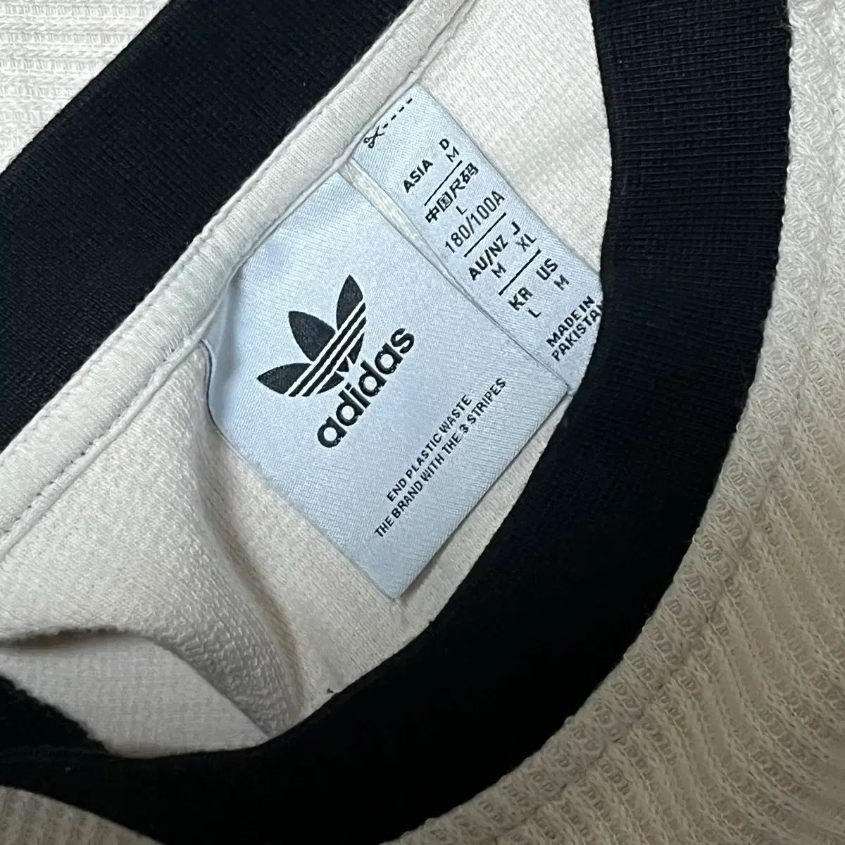 アディダス アディカラー ワッフル クルーネック スウェット ONE