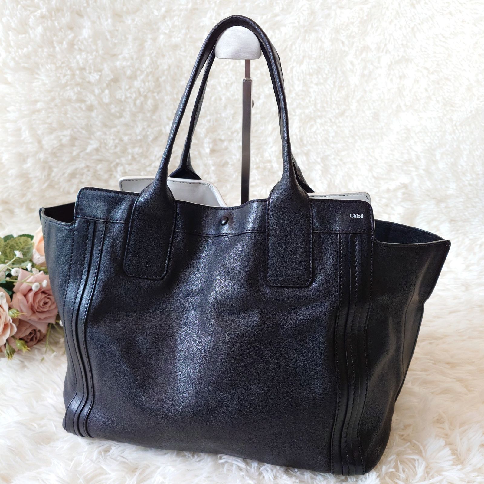 クロエ Chloe アリソン トートバッグ ハンドバッグ レザー 本革 ロゴ