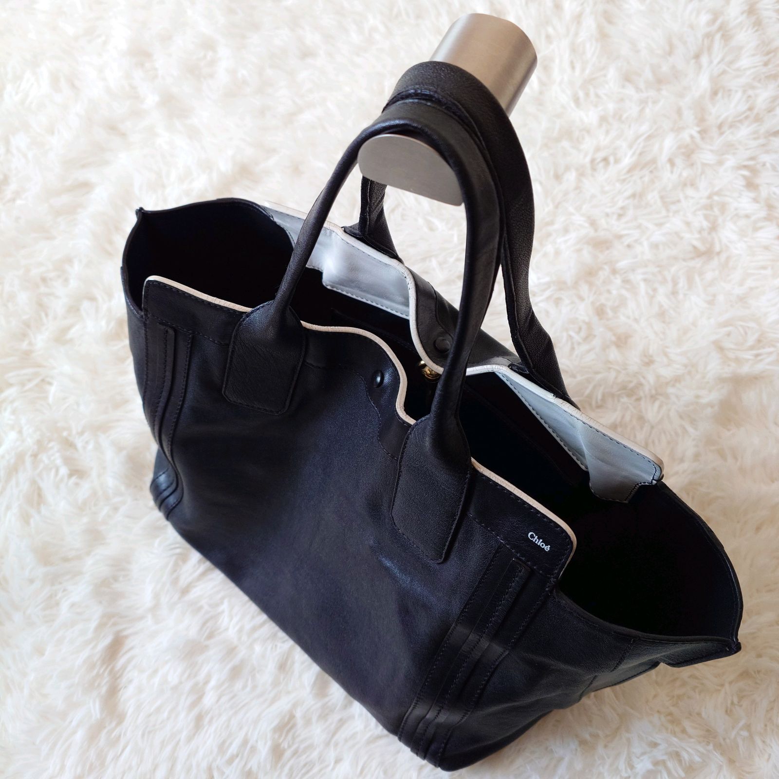 クロエ Chloe アリソン トートバッグ ハンドバッグ レザー 本革 ロゴ