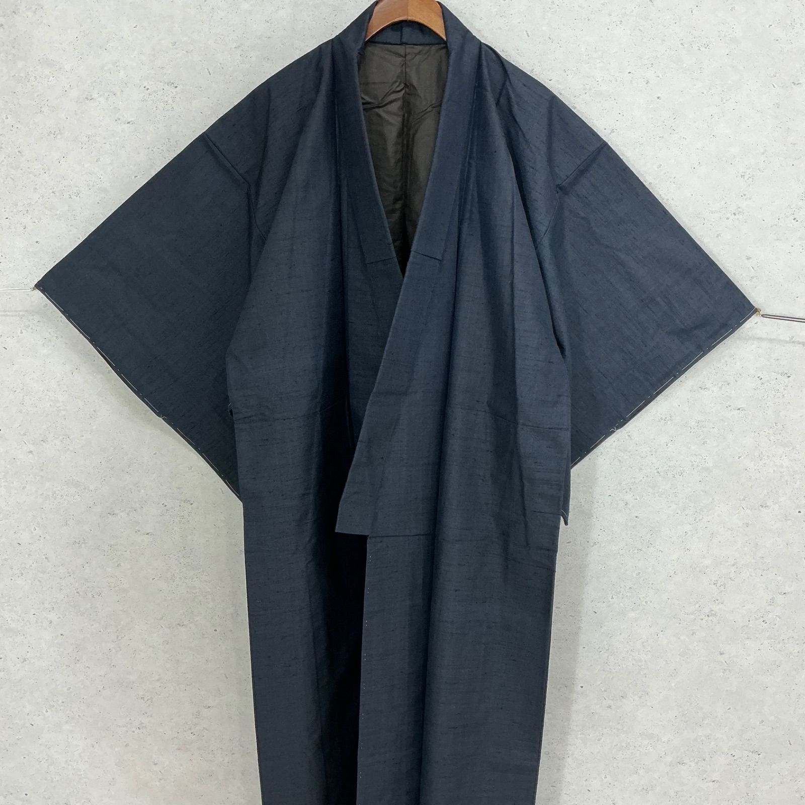 kimomo +one＊男前屋＊未使用同然✳︎男着物＊十日町紬＊正絹＊袷