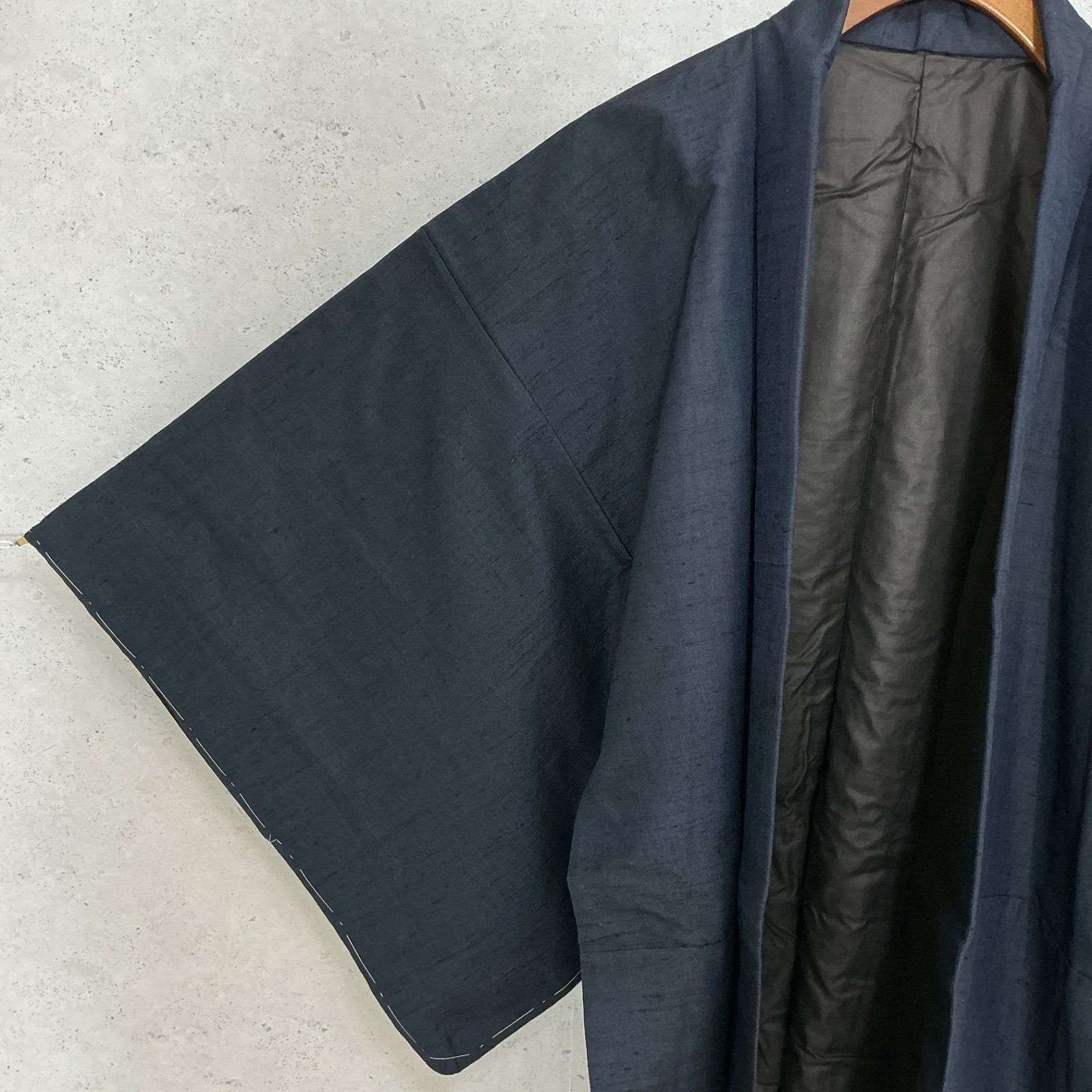 kimomo +one＊男前屋＊未使用同然✳︎男着物＊十日町紬＊正絹＊袷