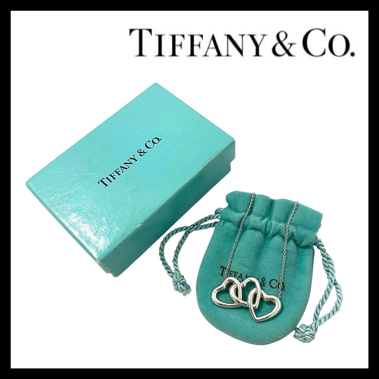 TIFFANY&Co.】トリプルハート ネックレス SV925 SILVER/シルバー 総 
