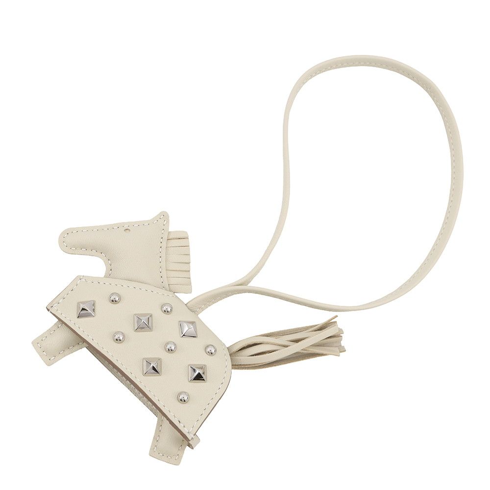 エルメス バッグチャーム ロデオPM ロベオロック クレ ラムスキン K