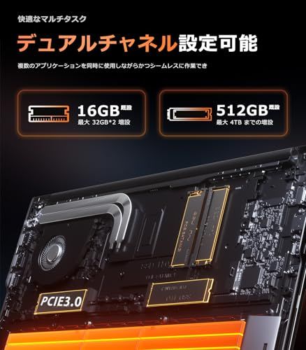 ACEMAGIC ノートパソコン Ryzen 5 7430U ノートPC 最大4.3GHz 6C/12T