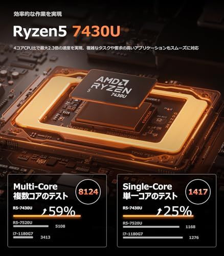 ACEMAGIC ノートPC windows11 Ryzen 5 7430U Amazon.co.jp: ACEMAGIC ノートパソコン Ryzen 5 7430U ノートPC 最大