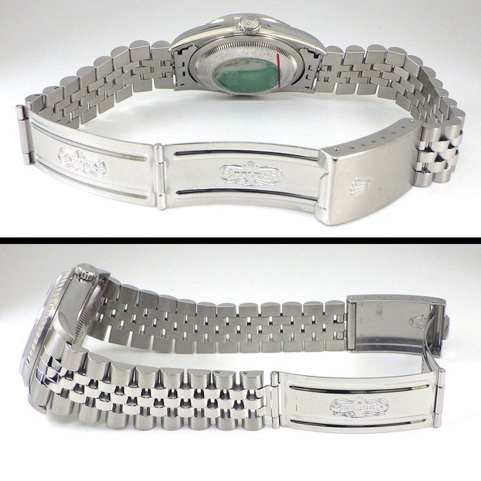 ロレックス Rolex 腕時計 デイトジャスト 16220 A番 1998-1999年製 ブルーサンレイ文字盤 ローマンインデックス デイト SS 自動巻き 【中古】 ロレックス Rolex 腕時計 デイトジャスト 16220 A番 1998-1999年製