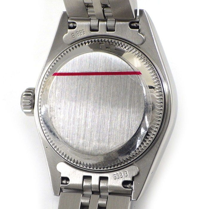 ロレックス Rolex 腕時計 デイトジャスト 79174 F番 2003-2004年製 シルバーサンレイ文字盤 ローマンインデックス デイト K18WG SS 自動巻き 【中古】 ROLEX - ロレックス Rolex 腕時計 デイトジャスト 79174 F番 2003-2004