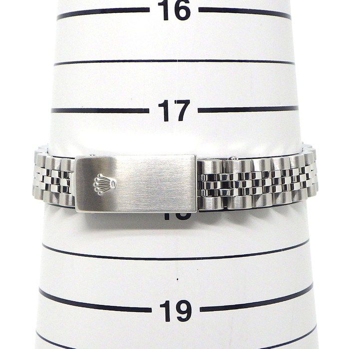 ロレックス Rolex 腕時計 デイトジャスト 79174 F番 2003-2004年製 シルバーサンレイ文字盤 ローマンインデックス デイト K18WG SS 自動巻き 【中古】 ROLEX - ロレックス Rolex 腕時計 デイトジャスト 79174 F番 2003年