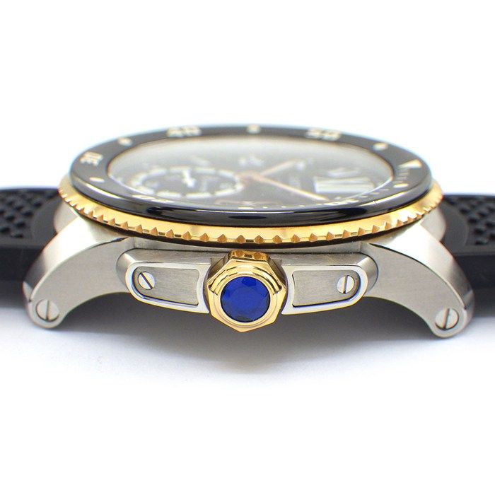 カルティエ Cartier 腕時計 カリブル ダイバー W7100055 ブラック文字