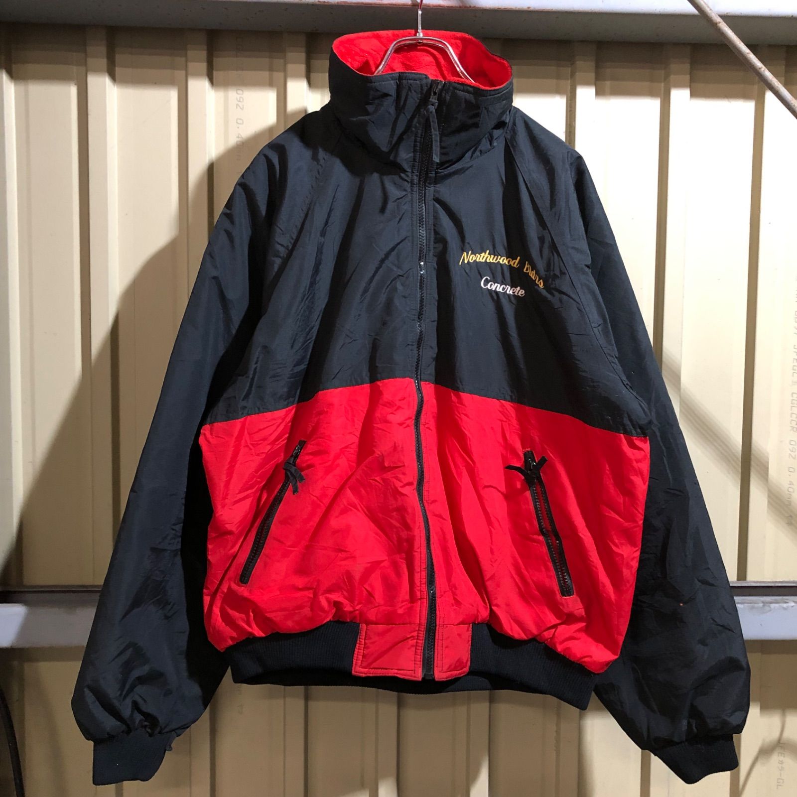 1274 WearGuard ナイロンジャケット レッド ブラック L ウェアガード