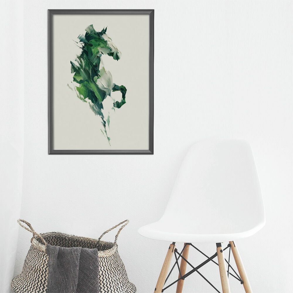 A0サイズ（約84x119cm）】【lm-poster-5810】【フレーム付き】ホース