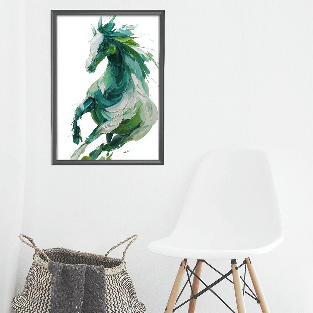 A1サイズ（約59x84cm）】【lm-poster-5815】【フレーム付き】ホース