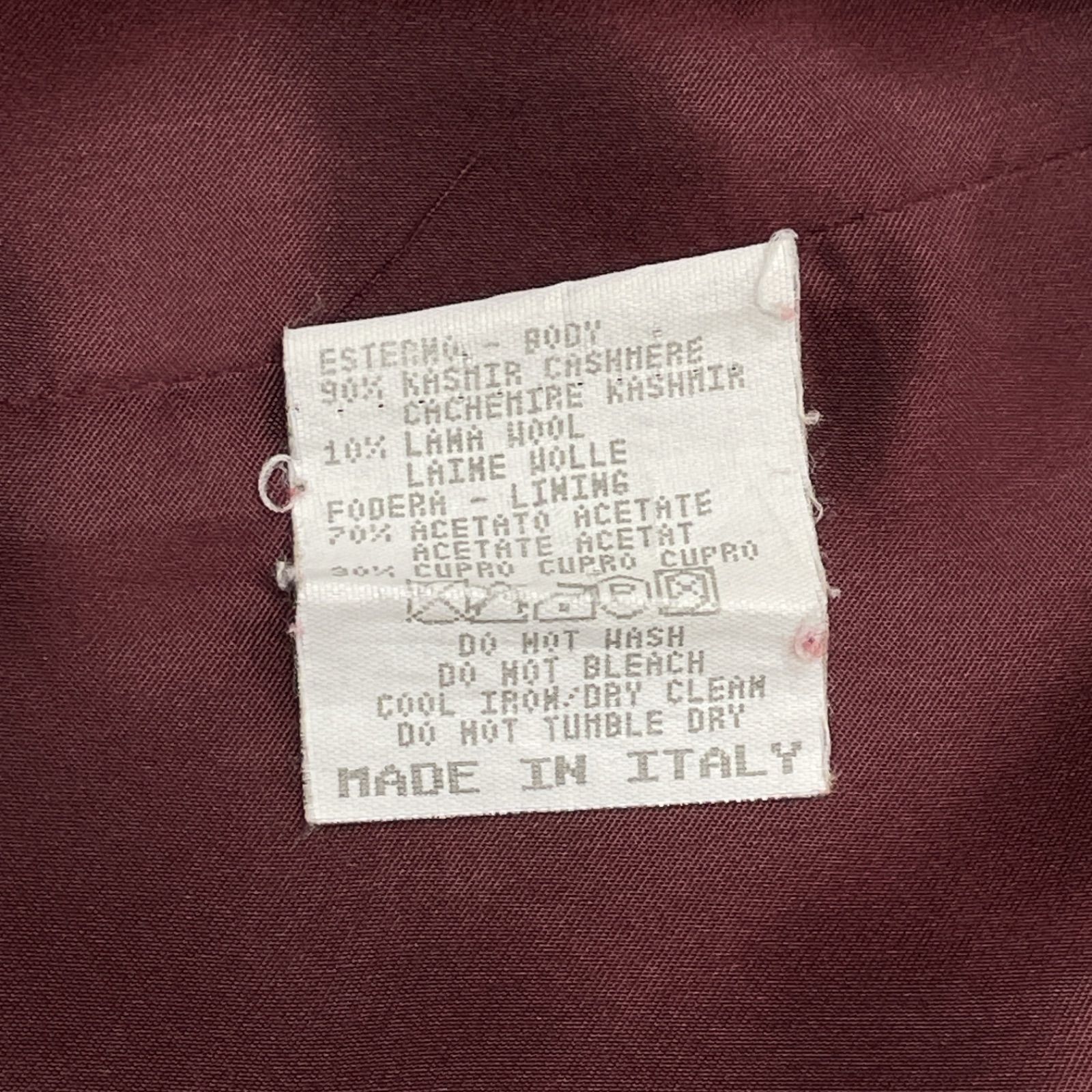 ETRO エトロ　ウール　アルパカ　ノーカラー　ニット　ジャケット　サイズ46 ETRO エトロ ジャケット ノーカラー カシミヤ ウール ツイード レッド