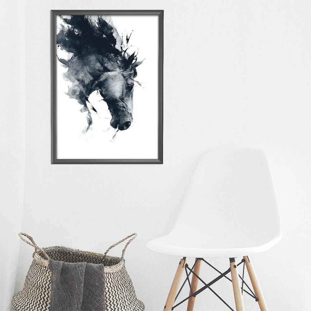 A2サイズ（約42x59cm）】【lm-poster-5856】【フレーム付き】ホース
