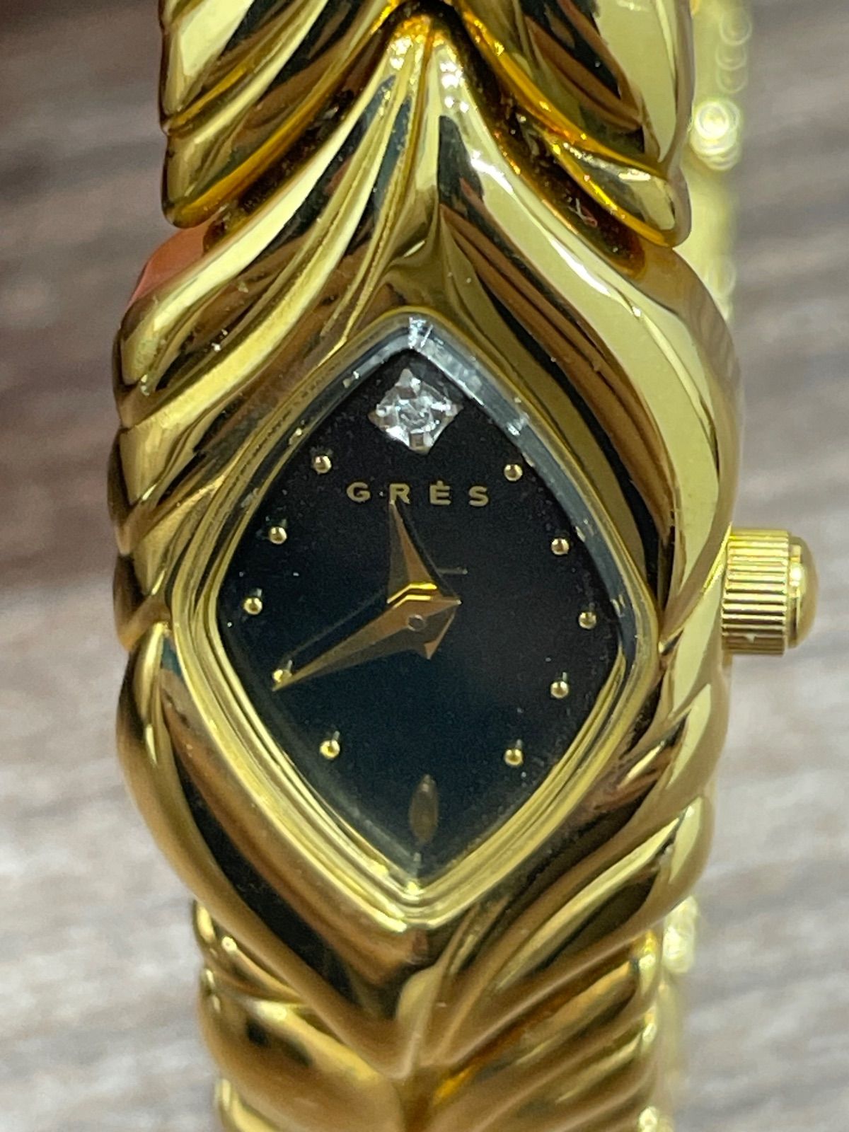 ◎ GRES（グレ）1Pダイヤ付き ブレスウォッチ - メルカリ