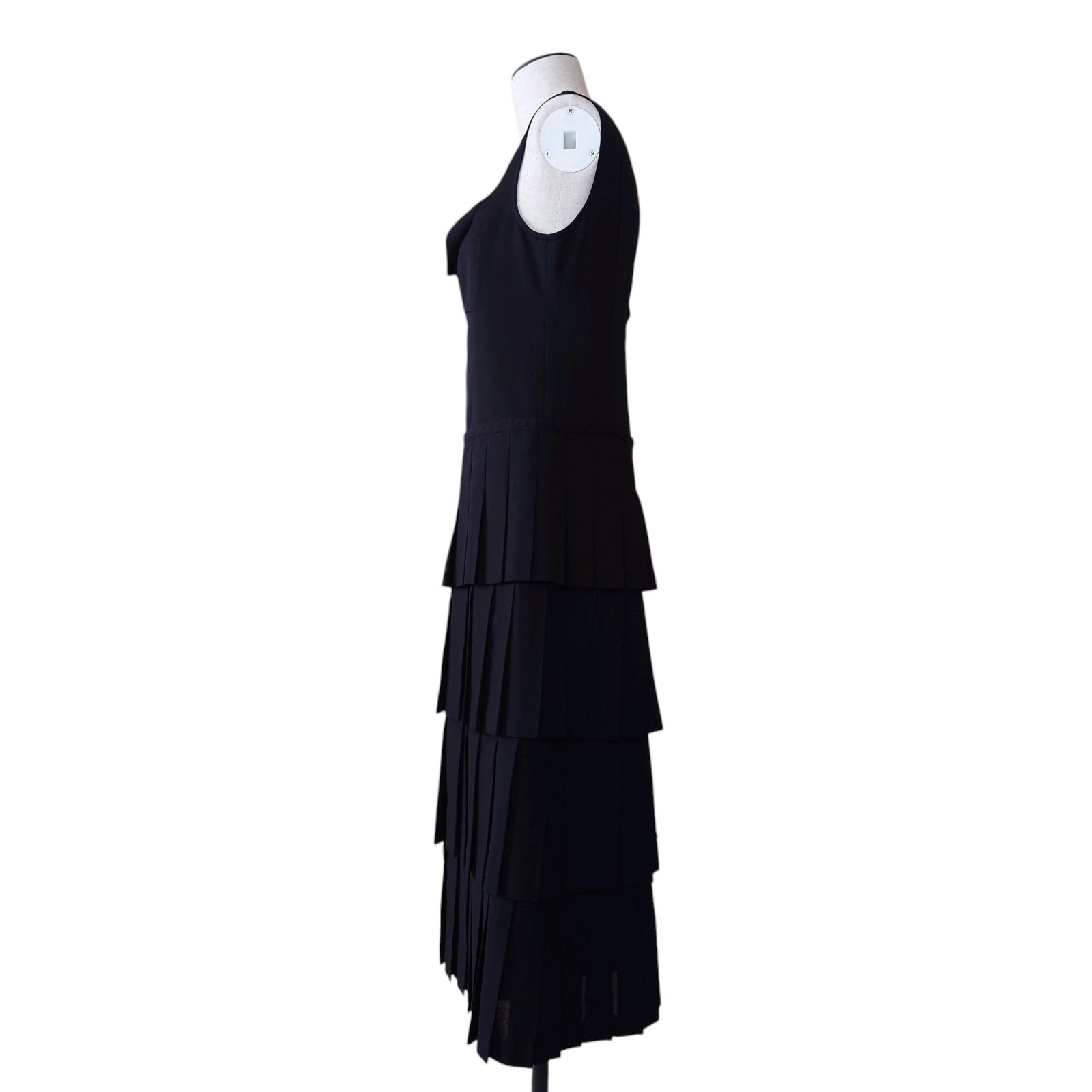 トリココムデギャルソン アシンメトリー ティアードフリル ワンピース M 黒 トリココムデギャルソン tricot COMME des GARCONS アシンメトリー